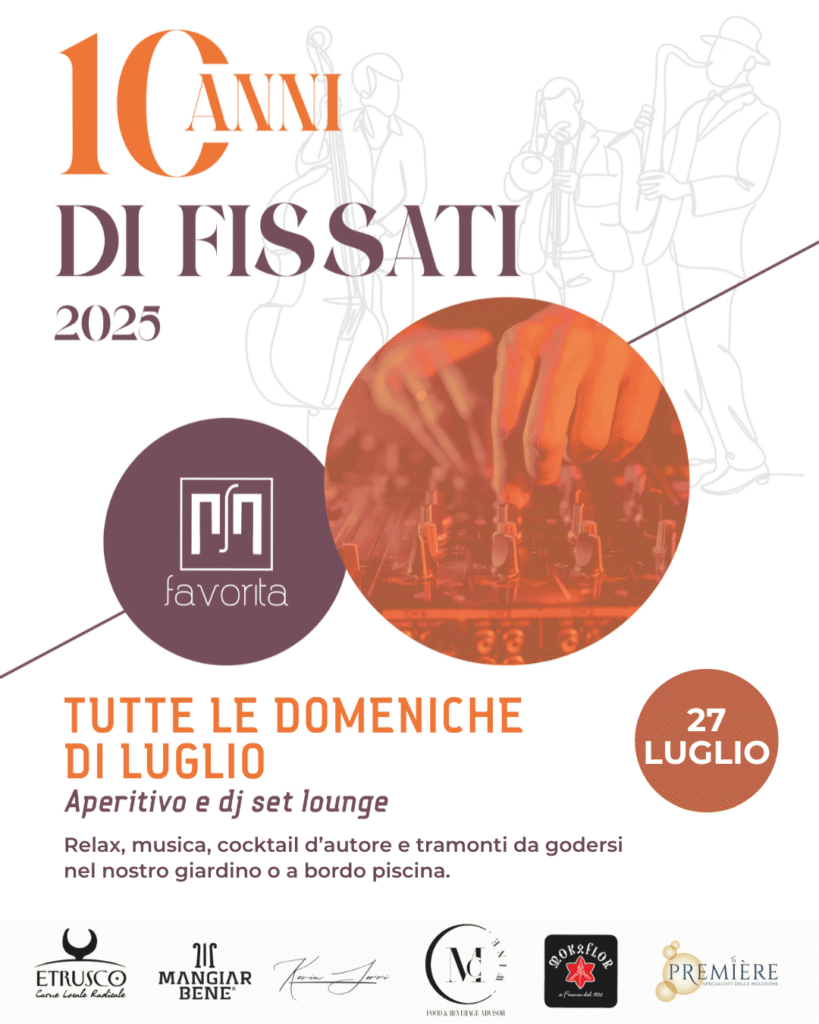 Evento musicale con DJ e aperitivo estivo all’Osteria Favorita